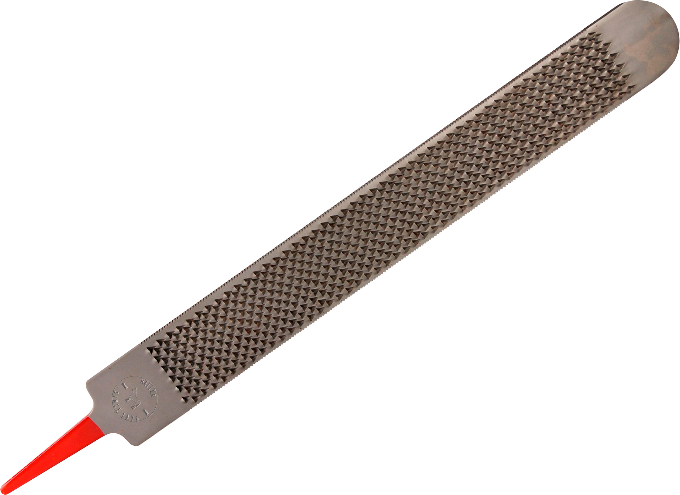 Heller Farrier Hoof Rasp 14 Inch With Red Tang - Finely Toothed For Hard Hooves