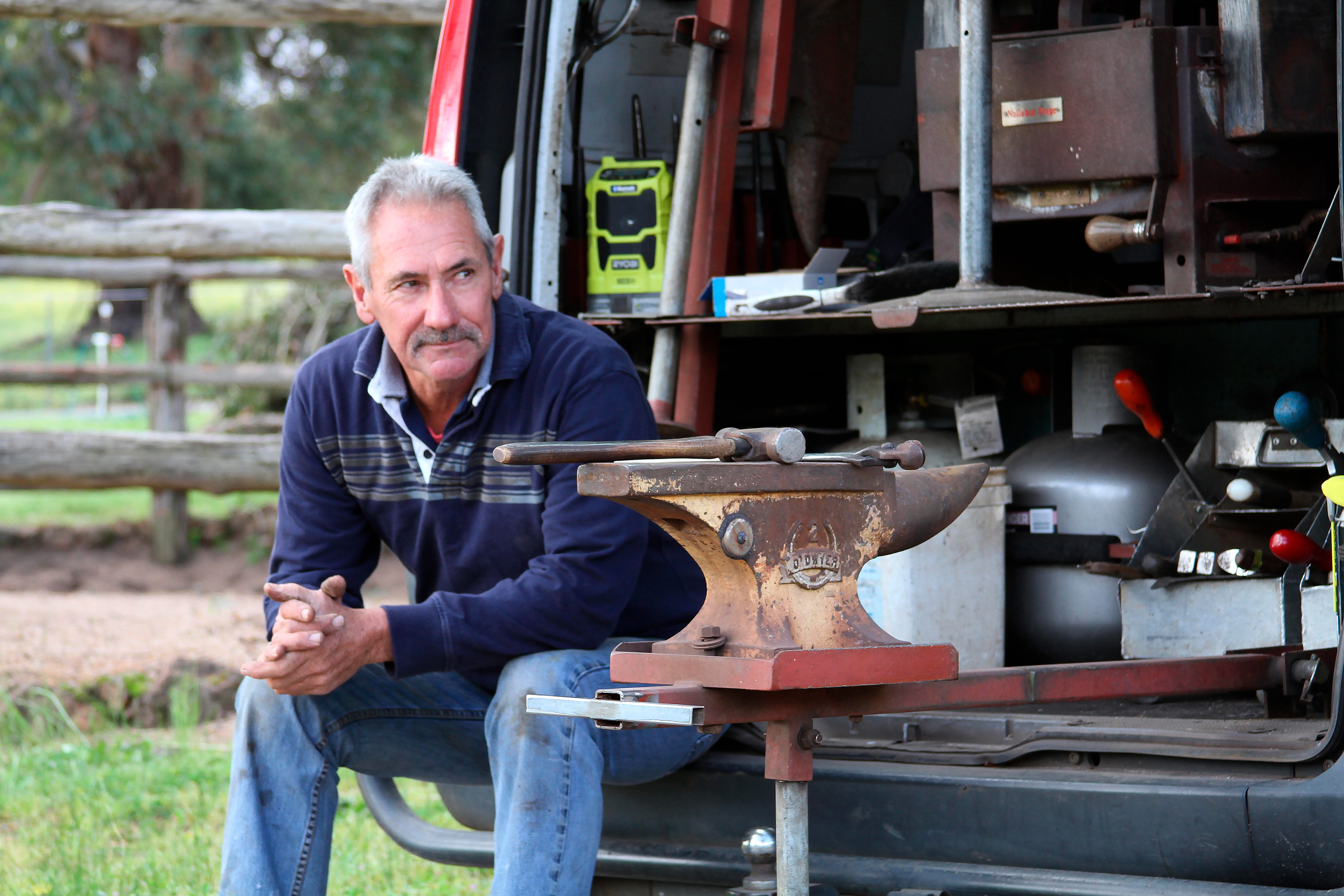 The Australian farrier Phillip Smailes