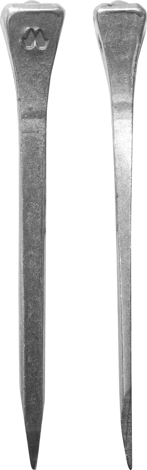 Mustad Road Nail E, front and side views