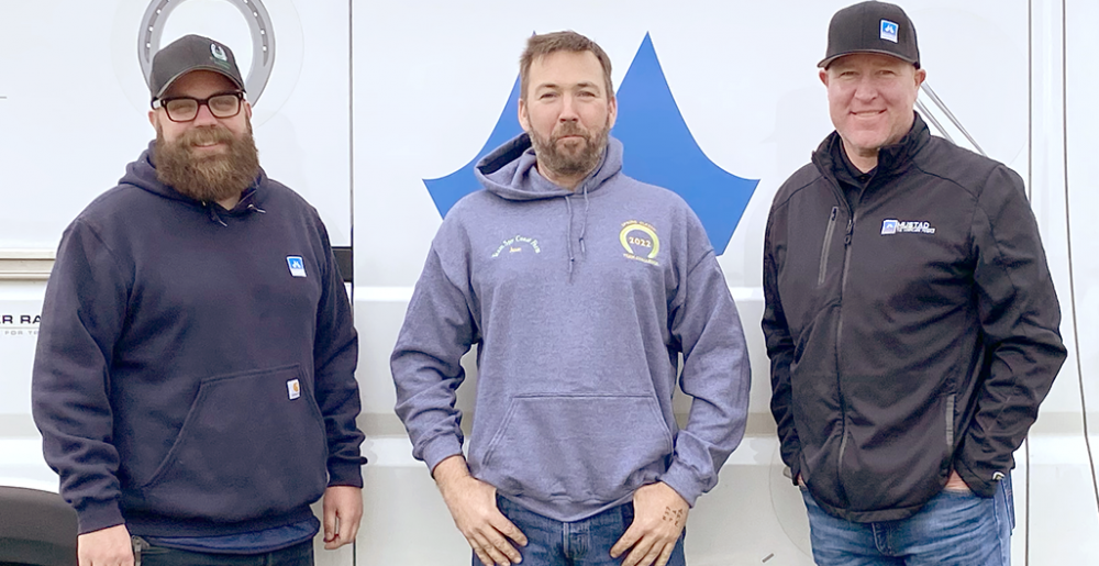 Mustad NE Rep, Kris Kibbey, Jason Hill, and Mustad SE Rep, David York.