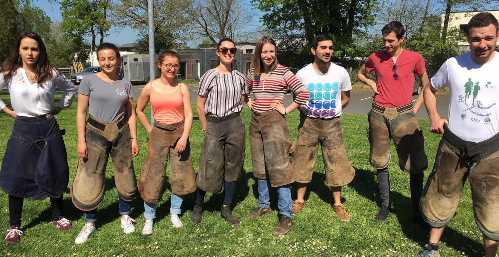 A group of VET students in Nantes, France, April 19 2018