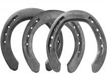 Fer de cheval Mustad Equi-Librium Air, antérieur et postérieur, vue côté terrain