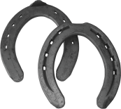 Herradura de hierro Mustad Hípica Mediana con Clip