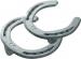 Mustad LiBero Pony horseshoes, front and hind, 3D bottom view