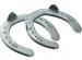 Mustad LiBero Pony horseshoes, front and hind, 3D top view